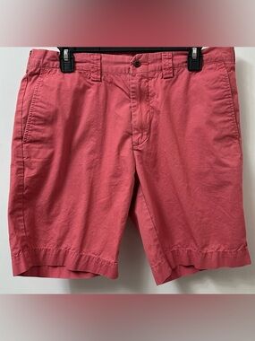 Polo by Ralph Lauren Men's Coral-Red Flat Front Shorts